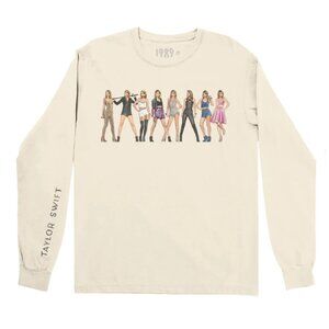 Taylor Swift 1989 (Taylor’s Version) Long Sleeve Shirt | Size Large | Beige
